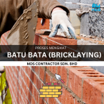 PROSES MENGIKAT BATU BATA (BRICKLAYING)