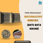 TAK BERMINAT DENGAN TIANG DINDING YANG RATA? BEKENAN DENGAN DECORATIVE BRICKS?